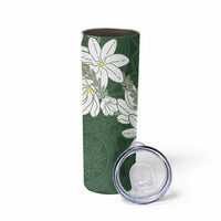 Ia Orana Tahiti Tiare Skinny Tumbler Sage Green Lei LT7 - Polynesian Pride