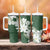 Ia Orana Tahiti Tiare Tumbler With Handle Sage Green Lei - Polynesian Pride