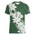 Ia Orana Tahiti Tiare Women V-Neck T-Shirt Sage Green Lei - Polynesian Pride