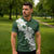 Ia Orana Tahiti Tiare Zipper Polo Shirt Sage Green Lei - Polynesian Pride