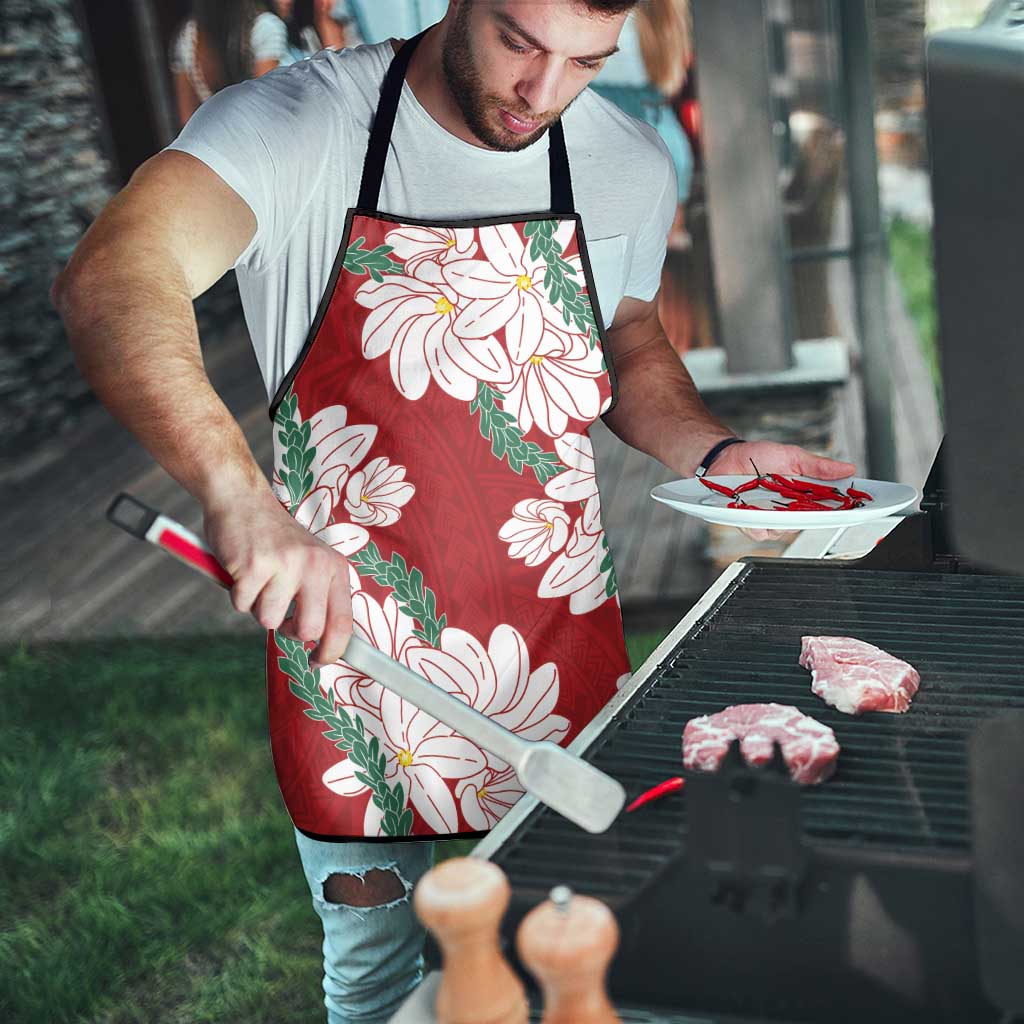 Ia Orana Tahiti Tiare Apron Crimson Lei - Polynesian Pride