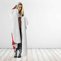 Ia Orana Tahiti Tiare Hooded Blanket Crimson Lei - Polynesian Pride
