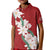 Ia Orana Tahiti Tiare Kid Polo Shirt Crimson Lei - Polynesian Pride