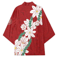 Ia Orana Tahiti Tiare Kimono Crimson Lei LT7 - Polynesian Pride