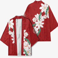 Ia Orana Tahiti Tiare Kimono Crimson Lei LT7 - Polynesian Pride