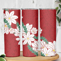 Ia Orana Tahiti Tiare Skinny Tumbler Crimson Lei LT7 - Polynesian Pride
