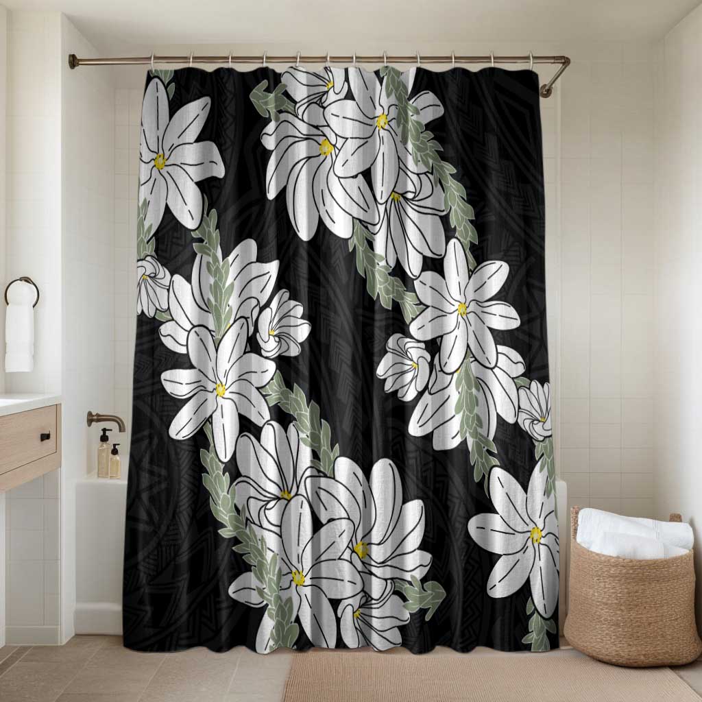 Ia Orana Tahiti Tiare Bathroom Set Black Lei - Polynesian Pride
