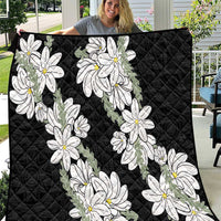 Ia Orana Tahiti Tiare Quilt Black Lei LT7 Black - Polynesian Pride