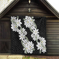 Ia Orana Tahiti Tiare Quilt Black Lei LT7 - Polynesian Pride