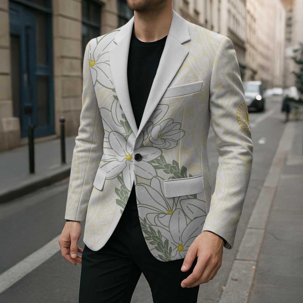 Ia Orana Tahiti Tiare Blazer Lemon Yellow Lei - Polynesian Pride