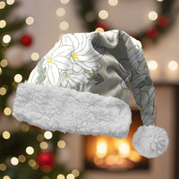 Ia Orana Tahiti Tiare Christmas Santa Hat Lemon Yellow Lei LT7 With Fur Lemon - Polynesian Pride