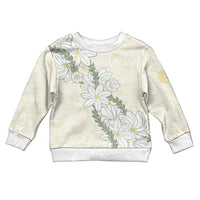 Ia Orana Tahiti Tiare Kid Ugly Christmas Sweater Lemon Yellow Lei LT7 Kid Lemon - Polynesian Pride