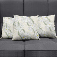 Ia Orana Tahiti Tiare Pillow Cover Lemon Yellow Lei - Polynesian Pride