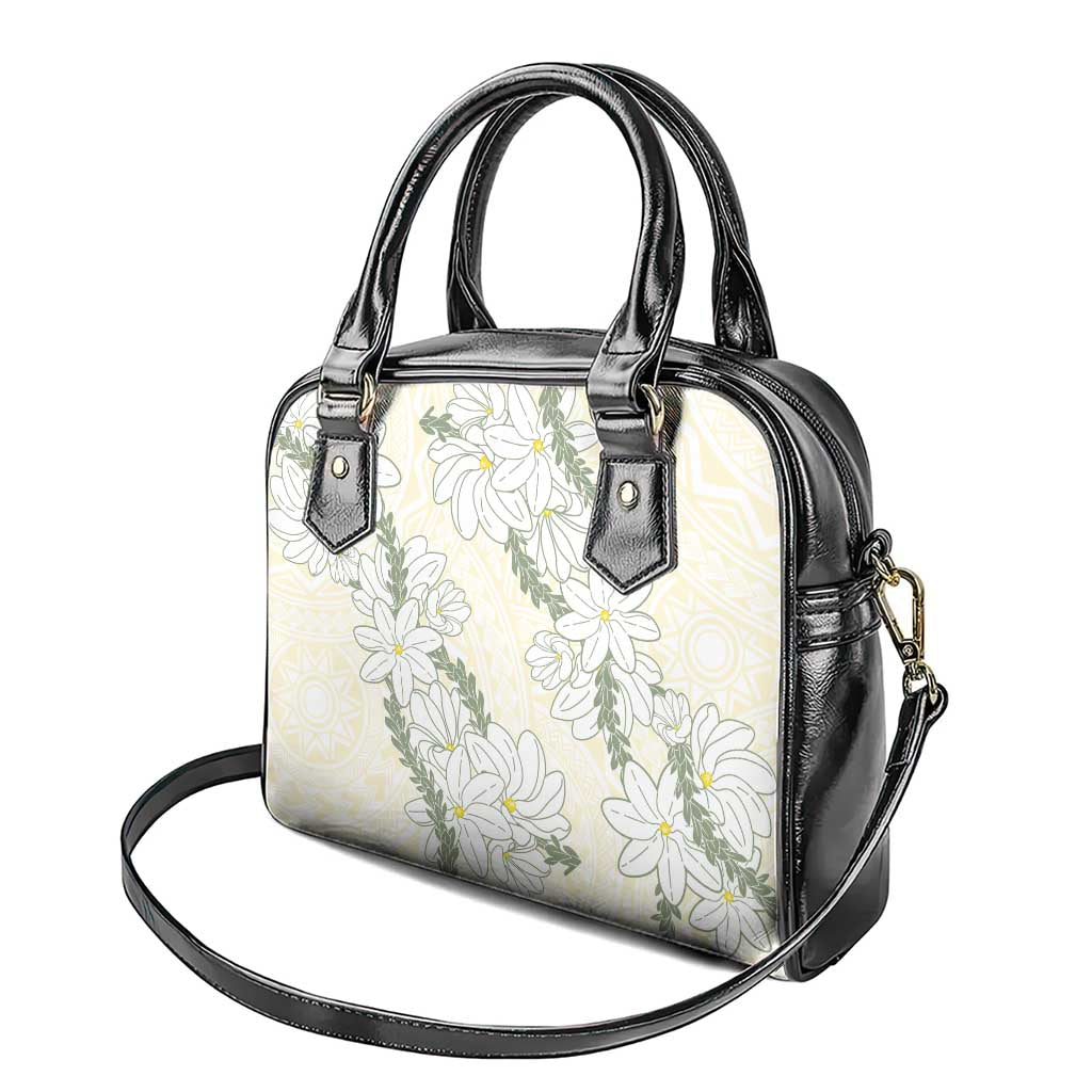 Ia Orana Tahiti Tiare Shoulder Handbag Lemon Yellow Lei - Polynesian Pride