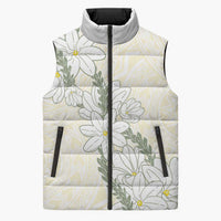 Ia Orana Tahiti Tiare Sleeveless Puffer Jacket Lemon Yellow Lei LT7 Unisex Lemon - Polynesian Pride