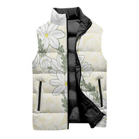 Ia Orana Tahiti Tiare Sleeveless Puffer Jacket Lemon Yellow Lei LT7 - Polynesian Pride