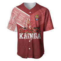 Mate Ma'a Tonga Custom Ngatu Baseball Jersey Kainga - Sipi Tau LT7 Red - Polynesian Pride