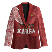 Mate Ma'a Tonga Custom Ngatu Blazer Kainga - Sipi Tau LT7 Unisex Red - Polynesian Pride