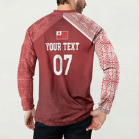 Mate Ma'a Tonga Custom Ngatu Button Sweatshirt Kainga - Sipi Tau LT7 - Polynesian Pride