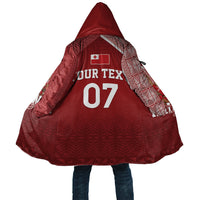Mate Ma'a Tonga Custom Ngatu Cloak Kainga - Sipi Tau LT7 Unisex Red - Polynesian Pride