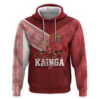 Mate Ma'a Tonga Custom Ngatu Hoodie Kainga - Sipi Tau LT7 Pullover Hoodie Red - Polynesian Pride