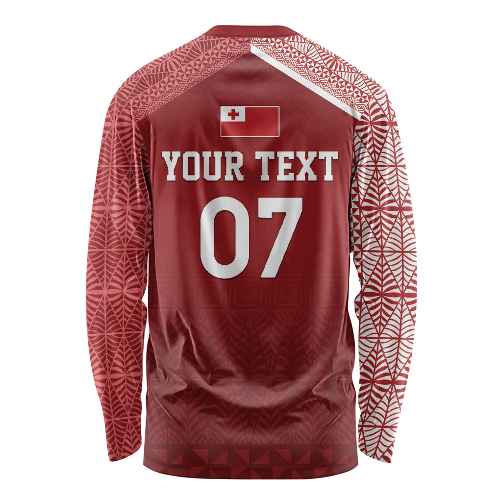 Mate Ma'a Tonga Custom Ngatu Long Sleeve Shirt Kainga - Sipi Tau LT7 - Polynesian Pride