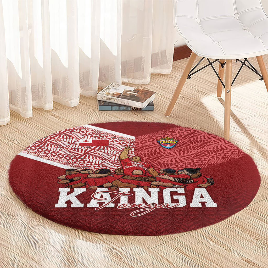 Mate Ma'a Tonga Ngatu Round Carpet Kainga - Sipi Tau LT7 - Polynesian Pride