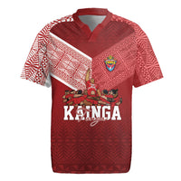 Mate Ma'a Tonga Custom Ngatu Rugby Jersey Kainga - Sipi Tau LT7 Red - Polynesian Pride