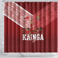 Mate Ma'a Tonga Ngatu Shower Curtain Kainga - Sipi Tau LT7 - Polynesian Pride