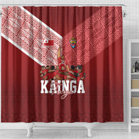 Mate Ma'a Tonga Ngatu Shower Curtain Kainga - Sipi Tau LT7 - Polynesian Pride