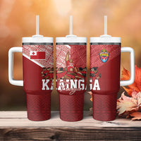 Mate Ma'a Tonga Ngatu Tumbler With Handle Kainga - Sipi Tau LT7 - Polynesian Pride