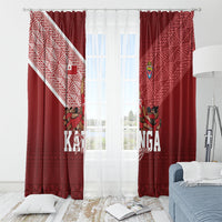 Mate Ma'a Tonga Ngatu Window Curtain Kainga - Sipi Tau LT7 - Polynesian Pride