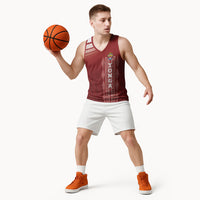 Mate Ma'a Tonga Custom Basketball Jersey Basic Ngatu Kupesi Motif LT7 - Polynesian Pride