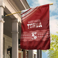 Mate Ma'a Tonga Garden Flag Basic Ngatu Kupesi Motif LT7 House Flag Red - Polynesian Pride