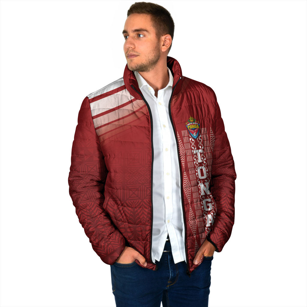 Mate Ma'a Tonga Custom Padded Jacket Basic Ngatu Kupesi Motif LT7 - Polynesian Pride