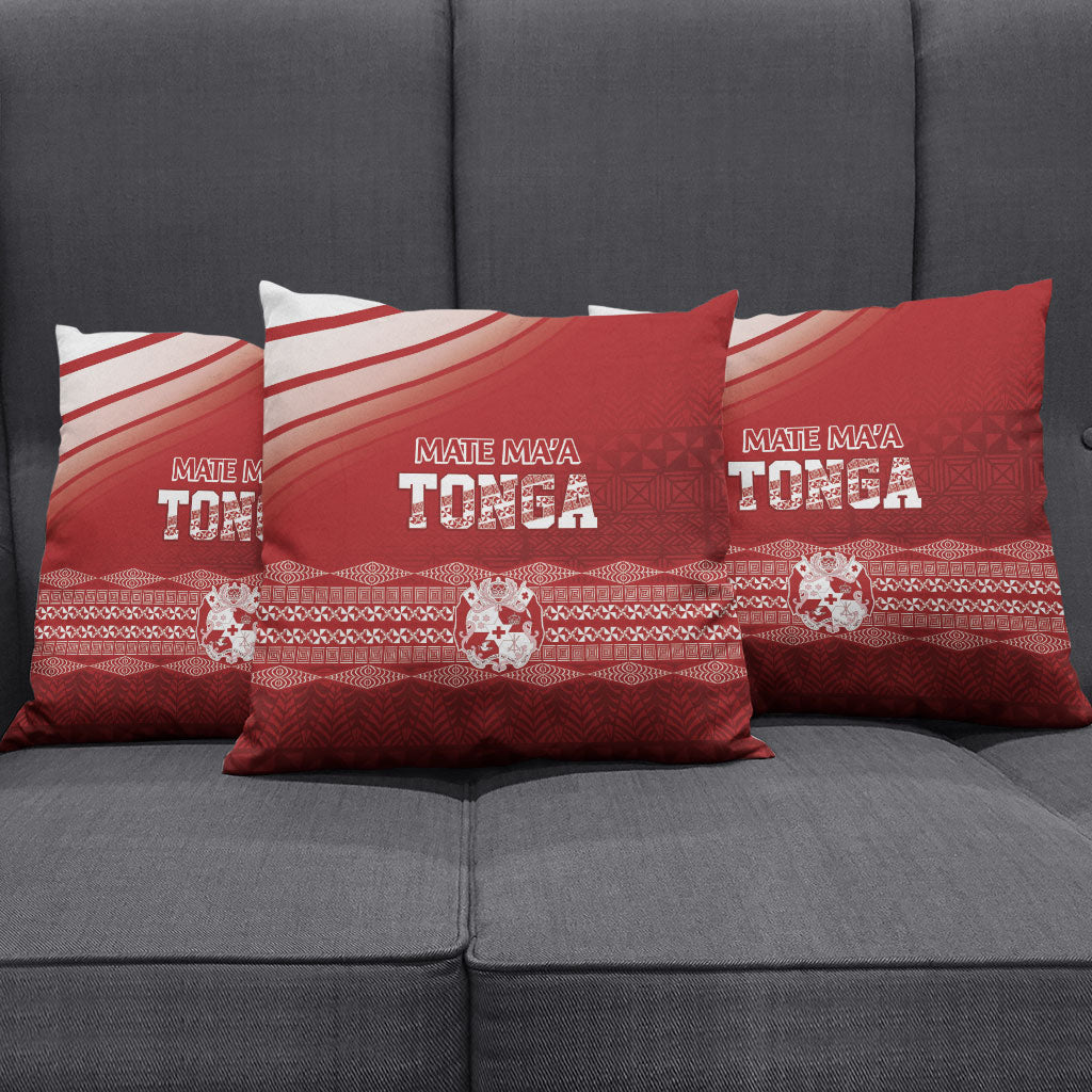 Mate Ma'a Tonga Pillow Cover Basic Ngatu Kupesi Motif LT7 - Polynesian Pride