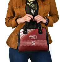 Mate Ma'a Tonga Shoulder Handbag Basic Ngatu Kupesi Motif LT7 - Polynesian Pride