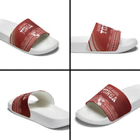 Mate Ma'a Tonga Slide Sandals Basic Ngatu Kupesi Motif LT7 - Polynesian Pride