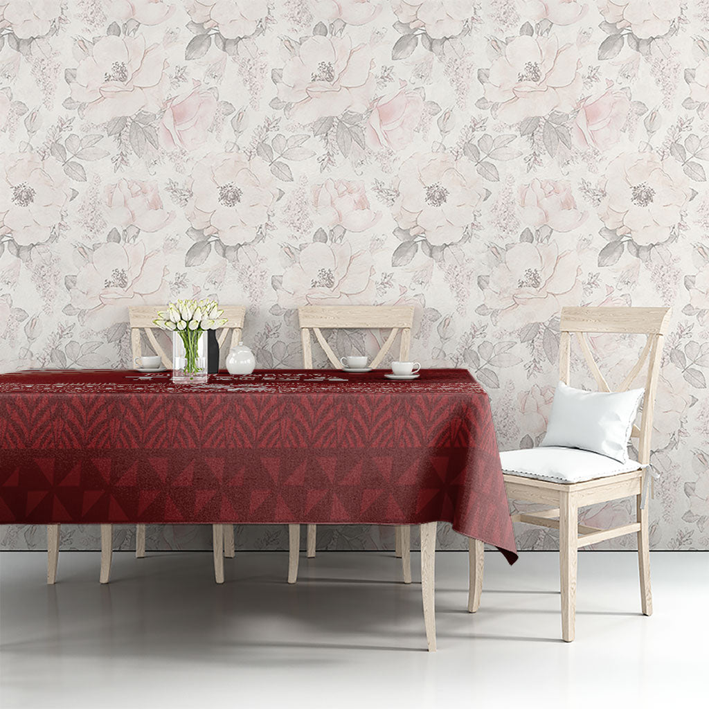 Mate Ma'a Tonga Tablecloth Basic Ngatu Kupesi Motif LT7 - Polynesian Pride