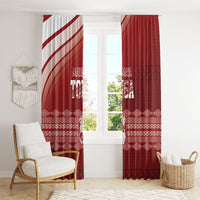 Mate Ma'a Tonga Window Curtain Basic Ngatu Kupesi Motif LT7 - Polynesian Pride
