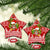 Hawaii Tiki Christmas Ceramic Ornament Mele Kalikimaka LT7 Star Red - Polynesian Pride