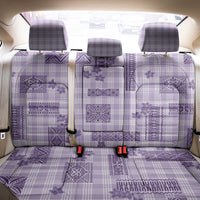 Hawaiian Quilt Tapa On Lilac Palaka Motifs Back Car Seat Cover LT7 - Polynesian Pride