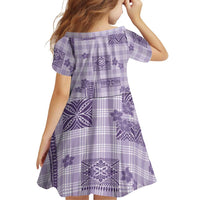 Hawaiian Quilt Tapa On Lilac Palaka Motifs Family Matching Tank Maxi Dress and Hawaiian Shirt LT7 - Polynesian Pride