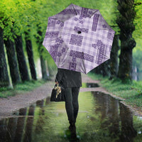 Hawaiian Quilt Tapa On Lilac Palaka Motifs Umbrella