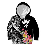 AAPI Heritage Month Kid Hoodie Kanaka Hawaii Plumeria LT7 Hoodie Black - Polynesian Pride