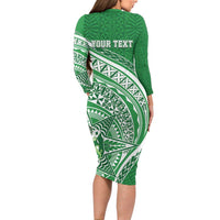 Tonga Liahona High School Personalized Family Matching Long Sleeve Bodycon Dress and Hawaiian Shirt Ngatu Tokelaufeletoa Motifs LT7 - Polynesian Pride