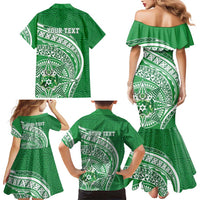 Tonga Liahona High School Personalized Family Matching Mermaid Dress and Hawaiian Shirt Ngatu Tokelaufeletoa Motifs LT7 - Polynesian Pride