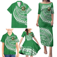Tonga Liahona High School Personalized Family Matching Puletasi and Hawaiian Shirt Ngatu Tokelaufeletoa Motifs LT7 - Polynesian Pride