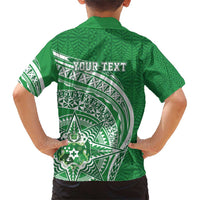 Tonga Liahona High School Personalized Family Matching Short Sleeve Bodycon Dress and Hawaiian Shirt Ngatu Tokelaufeletoa Motifs LT7 - Polynesian Pride