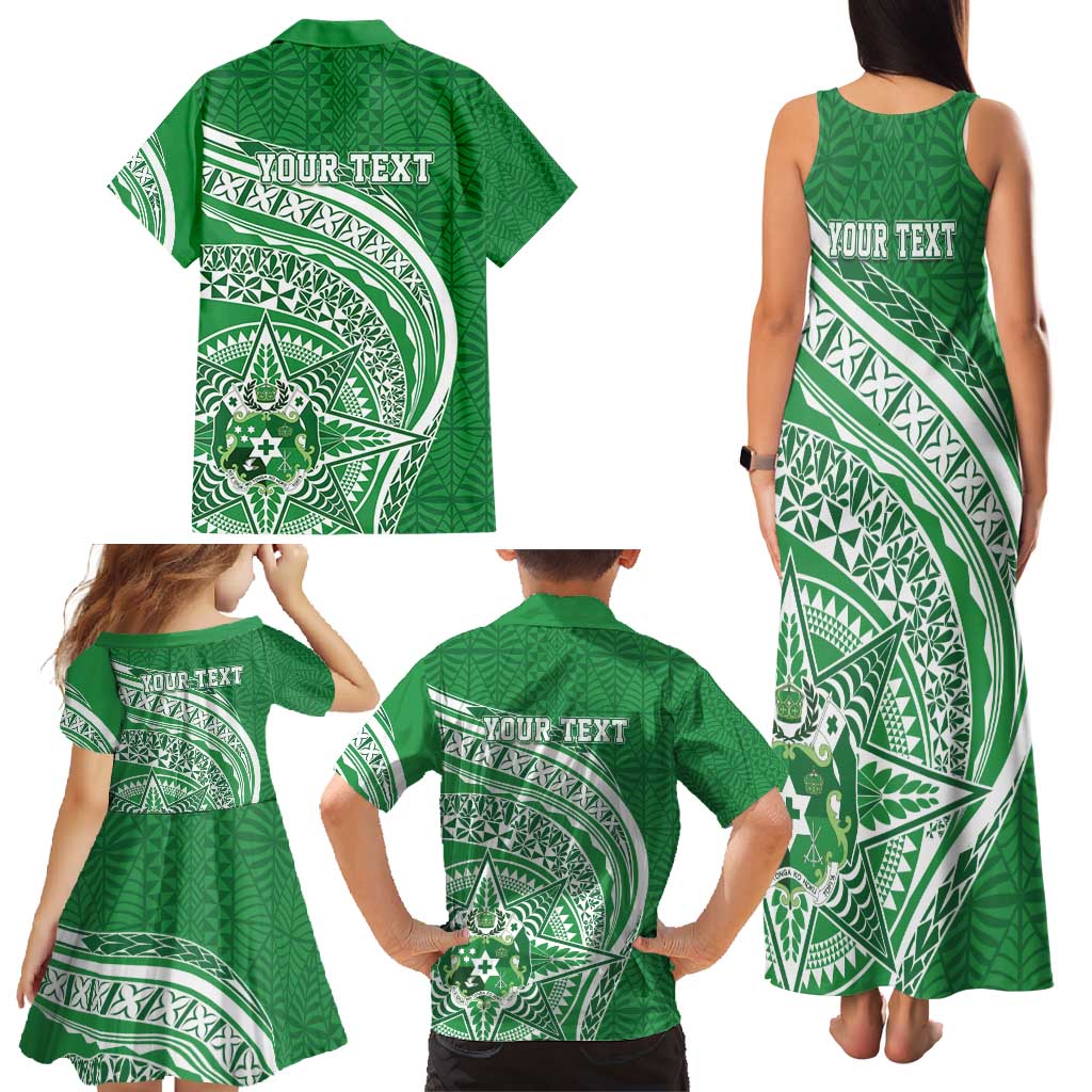 Tonga Liahona High School Personalized Family Matching Tank Maxi Dress and Hawaiian Shirt Ngatu Tokelaufeletoa Motifs LT7 - Polynesian Pride
